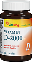 D-2000 IU Vitamin 90 db kapszula (Vitaking)